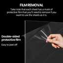 CALPALMY (2 Pack) 1/8" Thick Clear Large Acrylic Sheets - 36" x 48" Pre-Cut Plexiglass Sheets for Windows, Craft Projects, Signs, Display Cases, Sneeze Guard and More - Cut with Power Saw, Hand Tools