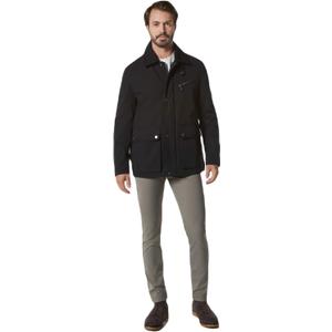 Andrew Marc Men's Softshell Jacket, NAVY (CULLEN), Medium (XX-Large, Black (Barn Jacket))