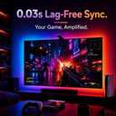 AOC TV LED Backlight, TV Lights that Change with TVs for 55-65 inch Screen, RGB Strip Lighting with Sensor, Syncs Behind The Monitor, Smart App Control, Movie Game Music & DIY Mode, 14.8FT