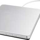 External USB-C SuperDrive DVD CD Drive Portable DVD CD Reader/Burner for Apple-MacBook Air/Pro/iMac/Mini/MacBook Pro/ASUS/DELL/Laptop with USB-C Port Plug and Play