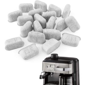 20 Pcs Espresso Machine Filter for Delonghi, Super Strong Adsorption Activated Charcoal Coffee Water Filter Replacement Compatible with Delonghi 7313285779