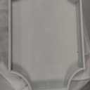 22.6''  13'' Coffee Table Tray Shagreen Decorative Tray for Ottoman Home Decor Serving Tray with Acrylic Gold Handles Modern Elegant Scalloped Large Ottoman Tray (Ice Blue)