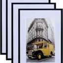 Art Emotion Black 16x24 Picture Frame Display 12x18 Pictures with Mat or 16x24 without Mat, Horizontal and Vertical for Wall- 4 packs