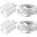 Fast iPhone Charger, iPhone Charger Fast Charging 2Pack Quick Chargers 6ft Long USB C to Lightning Cable Quick Charging Cord USB Charge Block Adapter for iPhone 14 Plus/14 ProMax/13 Mini 12/11/XS/iPad