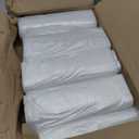 Aluf Plastics High Density Trash Bags, 60 Gallon, 200 Count, 14 Micron (eq), 38" x 60", Clear, for Bathroom, Office, Industrial, Commercial, Janitorial, Municipal, Recycling