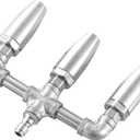 Triple Turbo Nozzle Pressure Washer, Stainless Steel 360 Rotating Turbo Tip with 1/4" Quick Connector, 1.5 Orifice 3-in-1 Turbo Nozzle, 3000 PSI