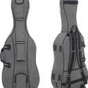 Cello Gig Bag 4/4 Full Size with Wheels, Cello Case Soft Padded with Multiple Pockets, Cello Bag with Backpack-straps for Full-Size Cello 4/4, 3/4