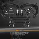 10 Pcs 4WD Front Upper Control Arm Kit for Dodge Ram 1500
Compatible with Dodge Ram 1500 2006-2008 4WD 5-Lug w/Lower Ball Joints Sway Links Inner Outer Tie Rods