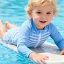 uideazone Baby Toddler Boys Zipper Rash Guard Swimsuit UPF 50+ One Piece Beach Swimwear Bathing Suits 3-36 Months