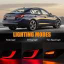 YEQSHNG LED Right Side Outer Tail Light W/o Blind Spot Assembly Compatible With 2018-2021 Infiniti Q50 rear Tail Lamp Without Side Light Right Passenger Side 26550-6HH1B
