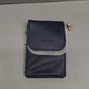 BOSTANTEN Vegan Leather Small Crossbody Bags for Women Designer Cell Phone Bag Wallet Purses Adjustable Strap (A-04-navy Blue)