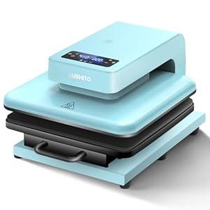 AUSHITO Upgraded Auto Heat Press - Heat Press Machine for T Shirts with Adjustable Pressure & Higher Heating Height, Heats Up Fast & Evenly Heat Press 15x15 for HTV, Sublimation, Heat Transfer Project