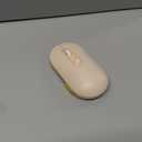 Wireless Keyboard and Mouse, Silent Keyboard Mouse Combo, Full-Sized Colorful Typewriter Keyboard with Round Keycaps, 2.4G Cute Mouse Compatible with PC/Laptop/Computer(Milk Tea)