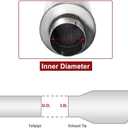 Upower 4" Inlet Diesel Exhaust Muffler 7" x 24" Body 30" Whole Length XS2772 - Straight Through Stainless Steel Welded On Resonator Muffler