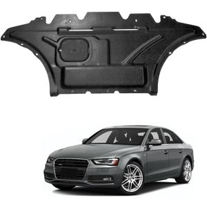 Engine Splash Shield Fit for Audi A4 2009 2010 2012 2013 2014 2015 2016 Engine Case Guard for Audi S4 RS4 2010-2016 Under Cover Compatible with Audi A5 S5 2008-2017 Front Engine Guard Mud Flaps