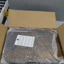 Kitstorack TV Tray Table, Adjustable Height & Flip-Top & Rounded Metal Corners, Snack Table for Couch, Sofa, Bed, Chair, Living Room, C Shaped End Side Table for Eating, Dinner or Laptop, Small Spaces (Brown)