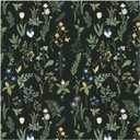 Removable Peel and Stick Wallpaper Boho 17.5 x 118 in Floral for Bedroom Bathroom Easy Peel Off Stick on Wallpaper Contact Paper Renter Friendly Wall Paper (Dark)