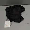 2025 Satin One Shoulder Maxi Dress for Women Summer Silk Formal Elegant Backless Ruffle Sleeveless Wedding Guest Dresses (Small, Black)