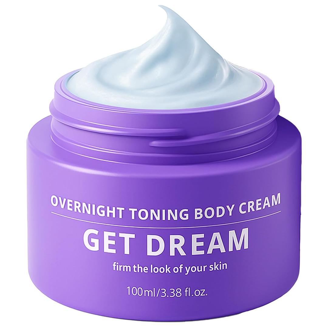 Get Dream Overnight Toning Whip: Body Firming Cream Cellulite Remover for Legs and Body (3.38 OZ)