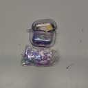 Coralogo for Apple for Airpods 4 Case - Women Girls Cute Girly Kawaii 4th Generation for Airpods Cover Glitter Liquid Sparkle Purple Moon Hard Shell Keychain Funda Estuche Forro para Airpod 4 Gen