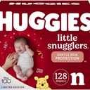 Huggies Newborn Diapers, Little Snugglers Baby Diapers, Size Newborn (up to 10 lbs), 128 Count
