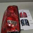 ECOTRIC Halogen Tail Light Compatible with 2007-2009 Dodge Ram 1500 2500 3500 Pickup Truck Driver Side Taillight Signal Lamp Replacement for 55277303AB 55277303AC CH2800165