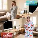 GoodtoU Oversized Hoodies Sweatshirt Blanket Hooded Blanket Warm and Cozy Birthday Gifts for Women Medium forest Deer (Adults)