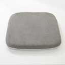 vctops Memory Foam Chair Cushions with Ties for Dining Chairs, Non Skid Rubber Chair Pads Seat Cushion with Washable Removable Cover for Office and Kitchen Chairs (Mid Grey,20"x20")