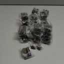 1/ 2" Overlay Partial Wrap Kitchen Cabinet Hinges, Antique Brass Self Closing Cabinet Hinge for Kitchen Cabinet Doors, 50 Pack (25 Pairs)