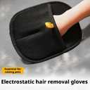 Pet Hair Remover Gloves - 2025 New Electrostatic Pet Hair Remover, Washable Reusable Double Sided Pet Grooming Gloves for Couch, Clothing,Furniture, Carpet, Car Seat (2 PCS)