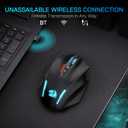 Redragon M913 MAX Wireless Gaming Mouse, 26000 DPI MMO Optical Mouse with 16 Programmable Buttons, BT & 2.4G Wireless, Software Supports DIY Keybinds