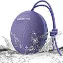 Monster Bluetooth Speaker, IPX8 Shower Speaker Waterproof, Bluetooth 5.4 with Loud HD Sound and Robust Bass, Extra Long Playtime Punchy, for Home, Beaches Portable Wireless Outdoor Speakers (Purple)