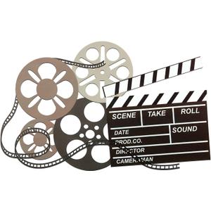 Metal Movie Reel Wall Art Abstract Antique Movie Theater Decor Beautiful Theater Reel Wall Art Contemporary Decorative Art Film Decor for Home Office Studio (Colorful, Novelty Style)