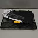 5 Tier Wall File Organizer - Hanging File Organizer with 5 Hooks, Mail Holder Wall Mounted for Papers, Folders, Magazines, Bills, Office&School Organization, Black