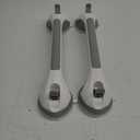 LEVERLOC 2 Pack Shower Grab Bars for Bathtubs and Showers, Easy to Install Suction Shower Handles for Bathroom Removable Handrails for Seniors Elderly Heavy Duty Safety Grip Waterproof Drill Free Gray (16.8 2 Set)