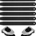 6pcs Snowboard Ankle Ladder Strap Binding+2pcs Buckles, Snowboard Binding Straps Replacement Parts Highly Elastic Strap-in Snowboard Binding Ladder for Snowboard