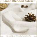 Natural Linen Curtains for Living Room Tassel Border Semi Sheer Boho Curtain Panels Light Filtering Linen Textured Window Treatments Set,2 Panels 40 x 95 InchesRod Pocket