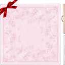 Pink American Mahjong Mat for Table, 33 x 33 Inch, 3mm Thick, No Creases