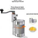 Commercial Can Opener Heavy Duty,24.6 Manual Can Opener for Large Cans Up to 17.7, Tabletop Industrial Can Opener with Replaceable Blade for Restaurants, Bars, Canteens