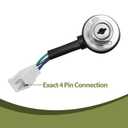 4-Pin Ignition Switch Kit with 2 Keys Compatible with AGT H15R DHKG-H15 Mini Excavator