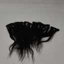 Full Head Curly Wave Hair Extensions for Women Clips Synthetic Hairpieces Natural Black for Thinning Hair Quick and Easy Application Realistic Blending