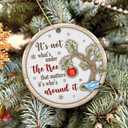 2 x Ornament 2025, White Elephant Gift, Its Not Whats Under The Tree That Matters Ornament  Heartfelt Holiday Keepsake Present for Family and Friends