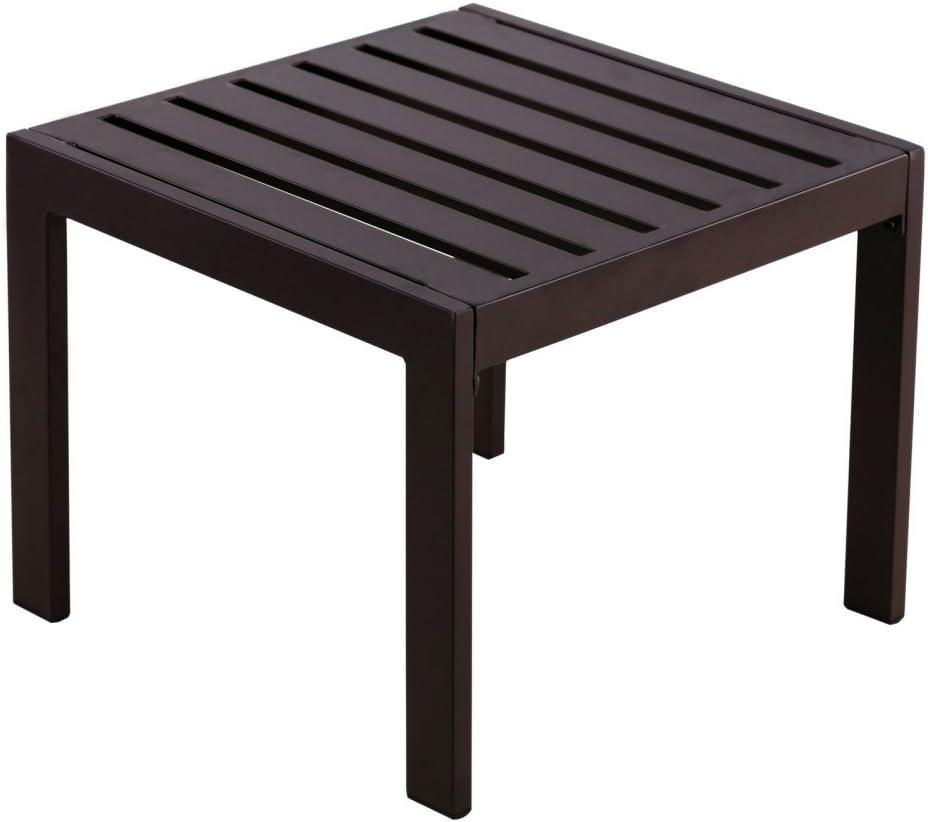 Serta Catalina Modern Outdoor Patio Furniture Collection with Bronze Metal Frame Finish, Side Table, Bronze
