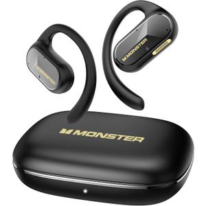 Monster Open Ear AC312 Headphones, Bluetooth 5.4, Wireless Earbuds with ENC Noise-Cancelling Mic, Immersive Stereo Sound by 16mm Large Drivers, Clear Calls, 32H Playtime, Sport Earbuds for Gym