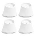 Wall Nanny 4 Inch Extension Accessories for Baby Gate (Made in USA) Connect Extensions to Wall Nanny's and Add 4 Inches in Length to Baby Gates - 4 Pack