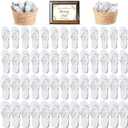 Orca Bulk Flip Flops For Wedding Guests | 52 Pack Wholesale Wedding Sandals (6-10, White)