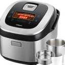 Rice Cooker 10 Cup Uncooked / 20 Cup Cooked,Induction Heating & Fuzzy Logic Technology,Electric Smart Rice Cooker With LCD Display,11 Multi Portable Rice Maker,Delay Timer & Auto Keep Warm
