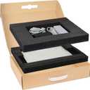 Laptop Shipping Box with Protection Foam, Secure Laptop Box for Shipping, Cardboard Mailer Carton for 13-17.0 Inch Notebook Computer (17"L x 13"W x 4.1"H)