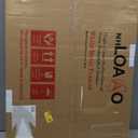 LOAAO 20x30 Inch White Metal Framed Bathroom Mirror for Wall, White Bathroom Vanity Mirror Farmhouse, Large Rounded Rectangle Mirror, Anti-Rust, Hangs Horizontally or Vertically