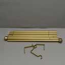 Curtain Rods for Windows 48 to 84 Inch, HOTOZON 3/4 Inch Heavy Duty Gold Curtain Rod, Decorative Single Drapery Rod with Diamond Finials